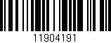 Código de barras (EAN, GTIN, SKU, ISBN): '11904191'