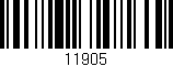 Código de barras (EAN, GTIN, SKU, ISBN): '11905'