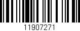 Código de barras (EAN, GTIN, SKU, ISBN): '11907271'