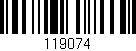 Código de barras (EAN, GTIN, SKU, ISBN): '119074'