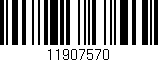 Código de barras (EAN, GTIN, SKU, ISBN): '11907570'
