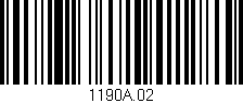 Código de barras (EAN, GTIN, SKU, ISBN): '1190A.02'