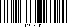 Código de barras (EAN, GTIN, SKU, ISBN): '1190A.03'