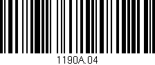 Código de barras (EAN, GTIN, SKU, ISBN): '1190A.04'
