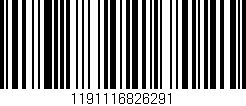 Código de barras (EAN, GTIN, SKU, ISBN): '1191116826291'