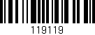 Código de barras (EAN, GTIN, SKU, ISBN): '119119'