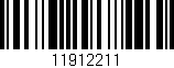 Código de barras (EAN, GTIN, SKU, ISBN): '11912211'