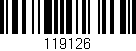 Código de barras (EAN, GTIN, SKU, ISBN): '119126'