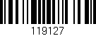 Código de barras (EAN, GTIN, SKU, ISBN): '119127'