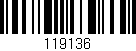Código de barras (EAN, GTIN, SKU, ISBN): '119136'