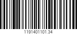 Código de barras (EAN, GTIN, SKU, ISBN): '1191401101.34'