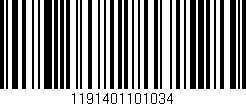 Código de barras (EAN, GTIN, SKU, ISBN): '1191401101034'