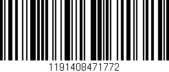 Código de barras (EAN, GTIN, SKU, ISBN): '1191408471772'