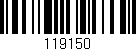 Código de barras (EAN, GTIN, SKU, ISBN): '119150'