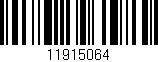 Código de barras (EAN, GTIN, SKU, ISBN): '11915064'