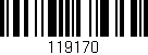 Código de barras (EAN, GTIN, SKU, ISBN): '119170'