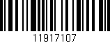 Código de barras (EAN, GTIN, SKU, ISBN): '11917107'