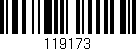 Código de barras (EAN, GTIN, SKU, ISBN): '119173'