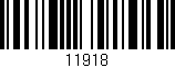 Código de barras (EAN, GTIN, SKU, ISBN): '11918'