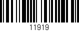 Código de barras (EAN, GTIN, SKU, ISBN): '11919'