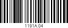 Código de barras (EAN, GTIN, SKU, ISBN): '1191A.04'