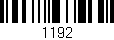 Código de barras (EAN, GTIN, SKU, ISBN): '1192'