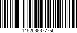 Código de barras (EAN, GTIN, SKU, ISBN): '1192088377750'