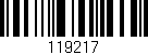 Código de barras (EAN, GTIN, SKU, ISBN): '119217'