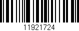 Código de barras (EAN, GTIN, SKU, ISBN): '11921724'