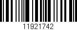 Código de barras (EAN, GTIN, SKU, ISBN): '11921742'