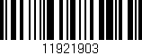 Código de barras (EAN, GTIN, SKU, ISBN): '11921903'