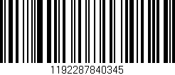 Código de barras (EAN, GTIN, SKU, ISBN): '1192287840345'