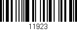 Código de barras (EAN, GTIN, SKU, ISBN): '11923'