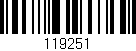 Código de barras (EAN, GTIN, SKU, ISBN): '119251'