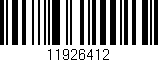 Código de barras (EAN, GTIN, SKU, ISBN): '11926412'