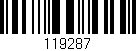 Código de barras (EAN, GTIN, SKU, ISBN): '119287'