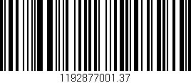 Código de barras (EAN, GTIN, SKU, ISBN): '1192877001.37'