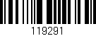 Código de barras (EAN, GTIN, SKU, ISBN): '119291'