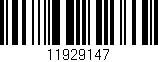 Código de barras (EAN, GTIN, SKU, ISBN): '11929147'