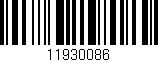 Código de barras (EAN, GTIN, SKU, ISBN): '11930086'