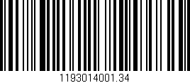 Código de barras (EAN, GTIN, SKU, ISBN): '1193014001.34'