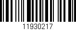Código de barras (EAN, GTIN, SKU, ISBN): '11930217'
