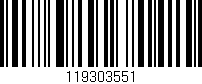 Código de barras (EAN, GTIN, SKU, ISBN): '119303551'