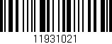 Código de barras (EAN, GTIN, SKU, ISBN): '11931021'