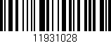 Código de barras (EAN, GTIN, SKU, ISBN): '11931028'