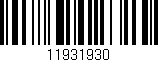 Código de barras (EAN, GTIN, SKU, ISBN): '11931930'