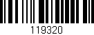 Código de barras (EAN, GTIN, SKU, ISBN): '119320'