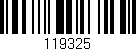 Código de barras (EAN, GTIN, SKU, ISBN): '119325'