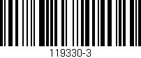 Código de barras (EAN, GTIN, SKU, ISBN): '119330-3'