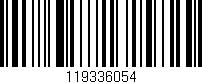 Código de barras (EAN, GTIN, SKU, ISBN): '119336054'